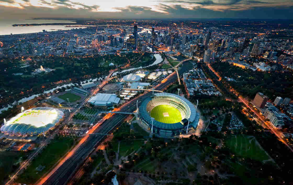 Melbourne Skyline MCG Stadium Australia