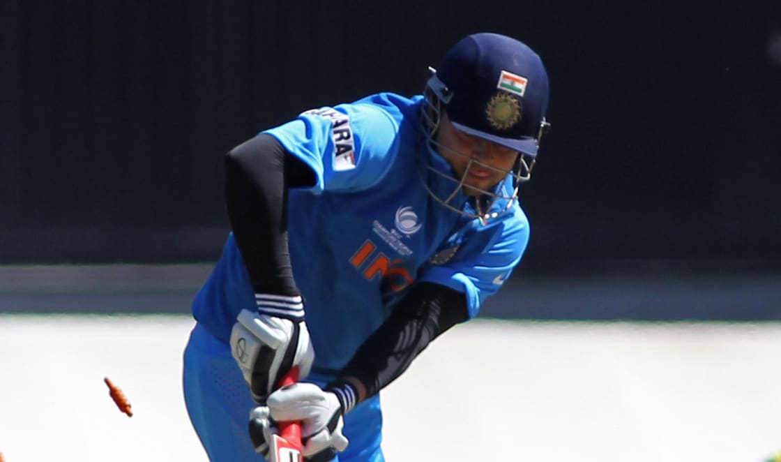 Suresh Raina playing for India