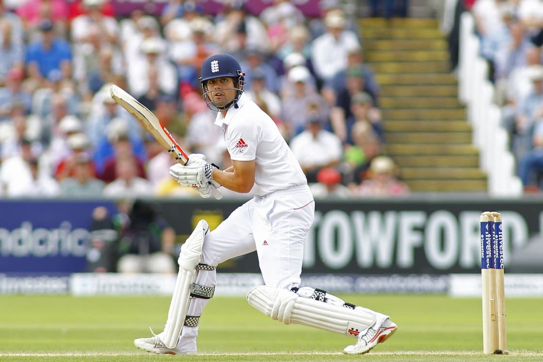 Alastair Cook batting for England