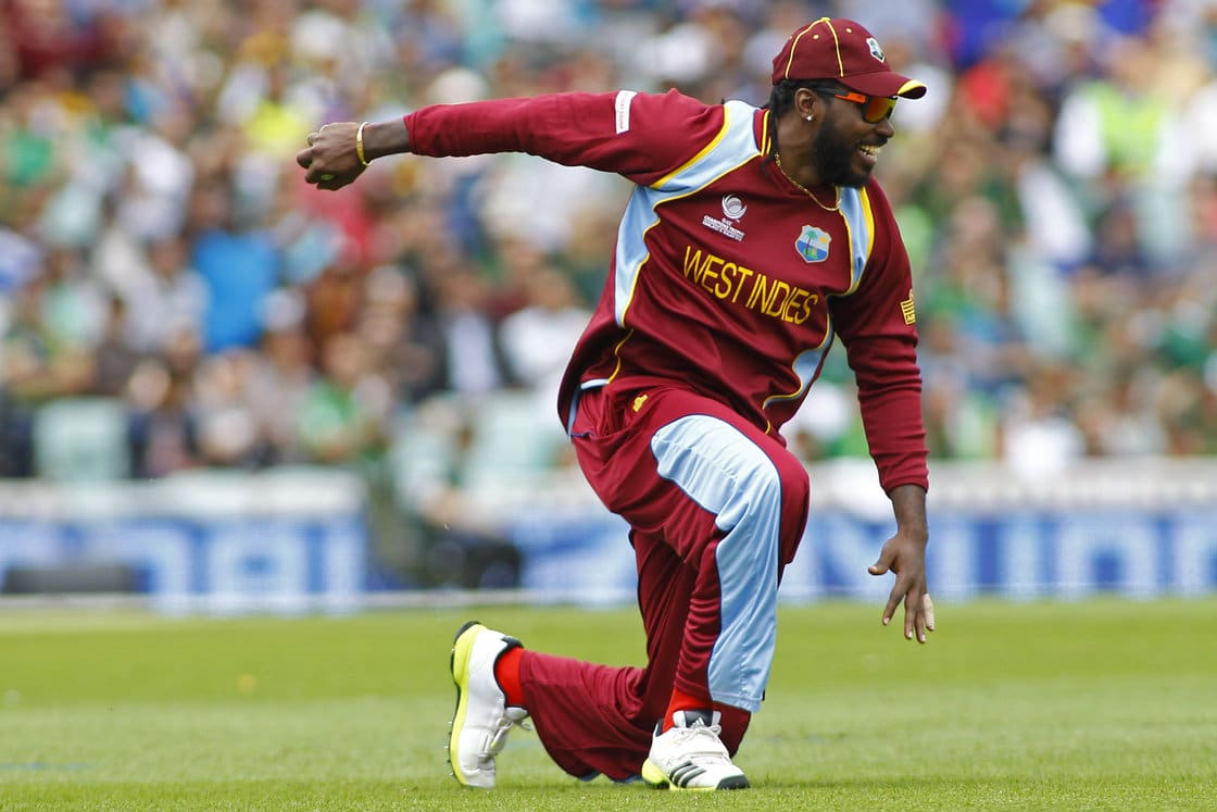 Chris Gayle playing for the West Indies