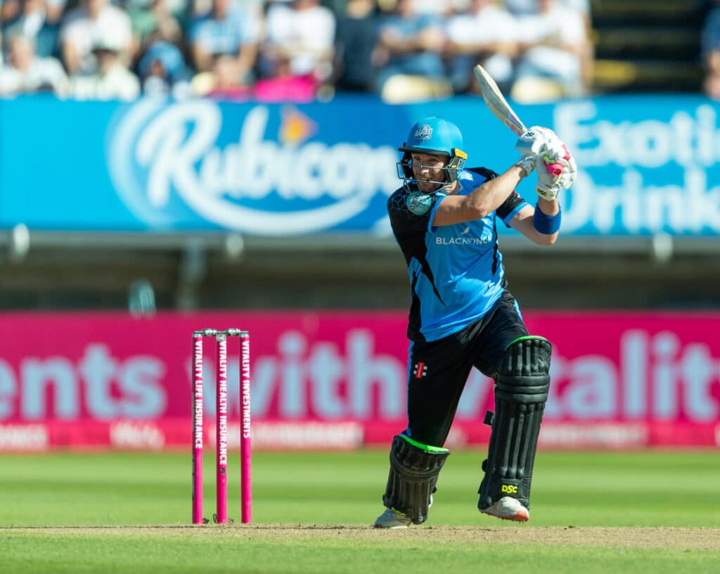 Riki Wessels in action for Worcestershire