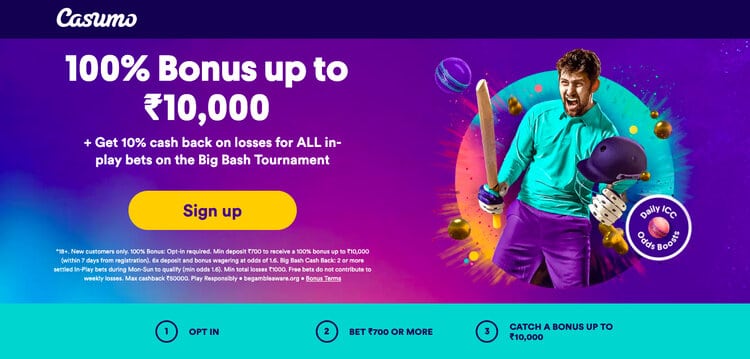 casumo india ipl welcome offer and cashback